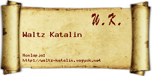 Waltz Katalin névjegykártya